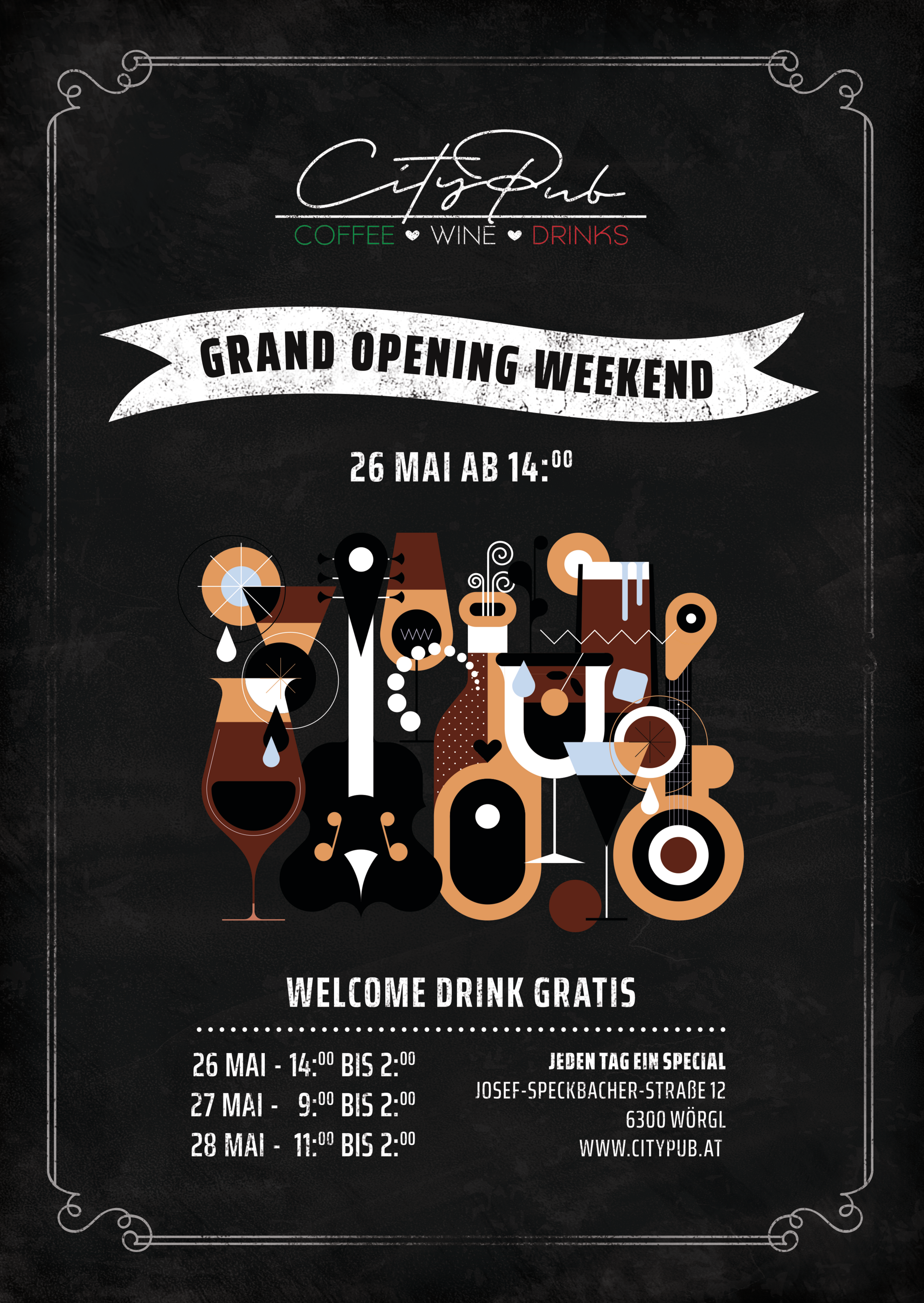 City Pub Grand Opening Flyer
